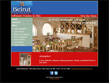 Tablet Screenshot of beirutrestaurantanddeli.com